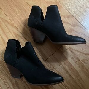 Frye Leather Cut-Out Booties
